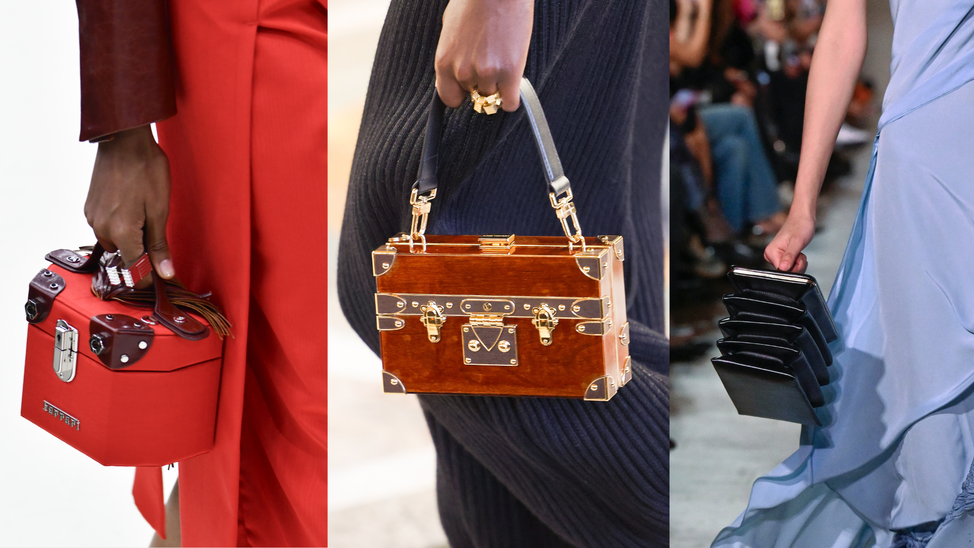 Ferrari, Victoria Beckham and Louis Vuitton vanity bags