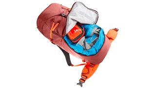 Deuter Guide 44+8 mountaineering pack on white