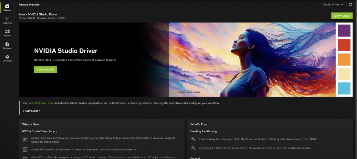 3 ways creatives can benefit from the new Nvidia app | Creative Bloq