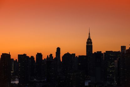 Sunset on the NYC skyline.
