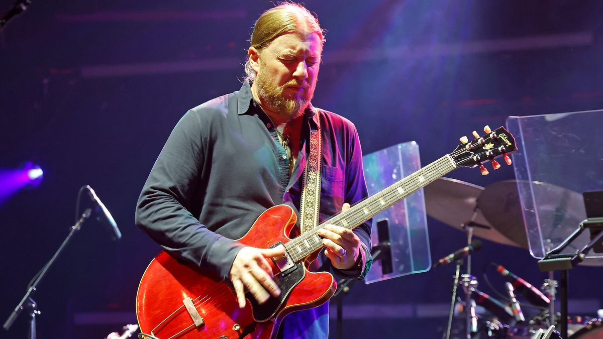 Derek Trucks performs onstage with the Tedeschi Trucks Band at Madison Square Garden in New York City on September 29, 2023