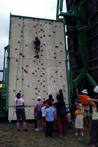 Start village climbing wall.