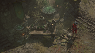 An alchemist shop in Diablo 4.