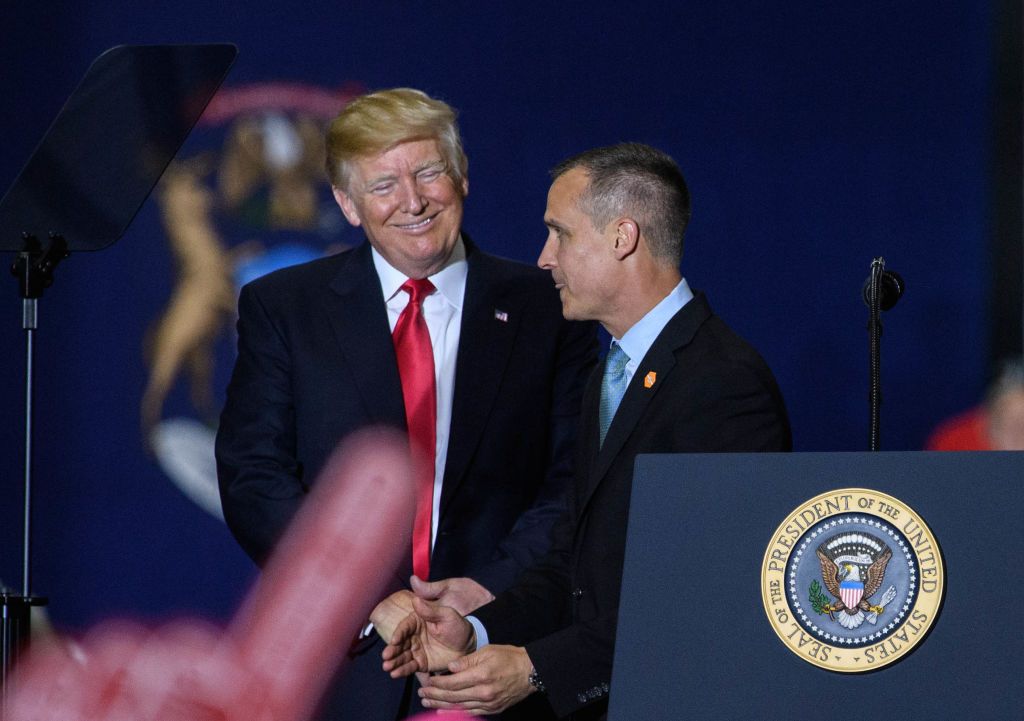 Donald Trump and Corey Lewandowski.