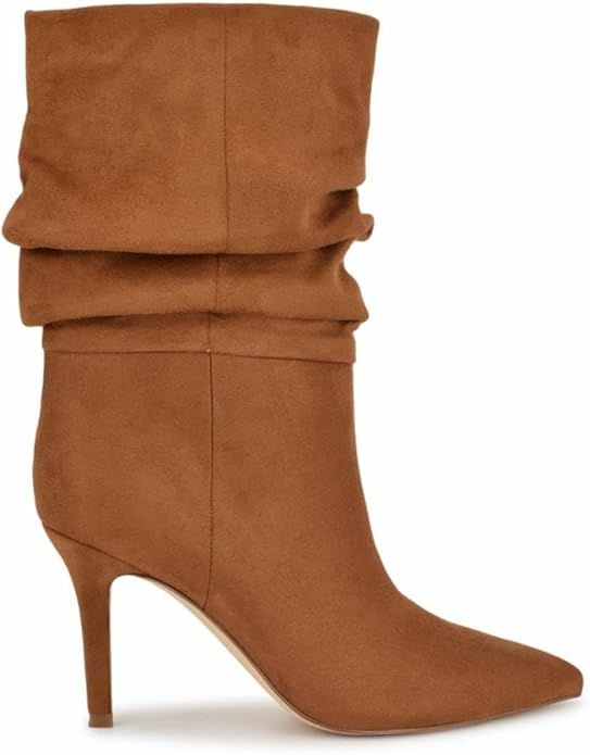 Nine West, Nine West Women's Slouch Bootie, Cognac 120, 5