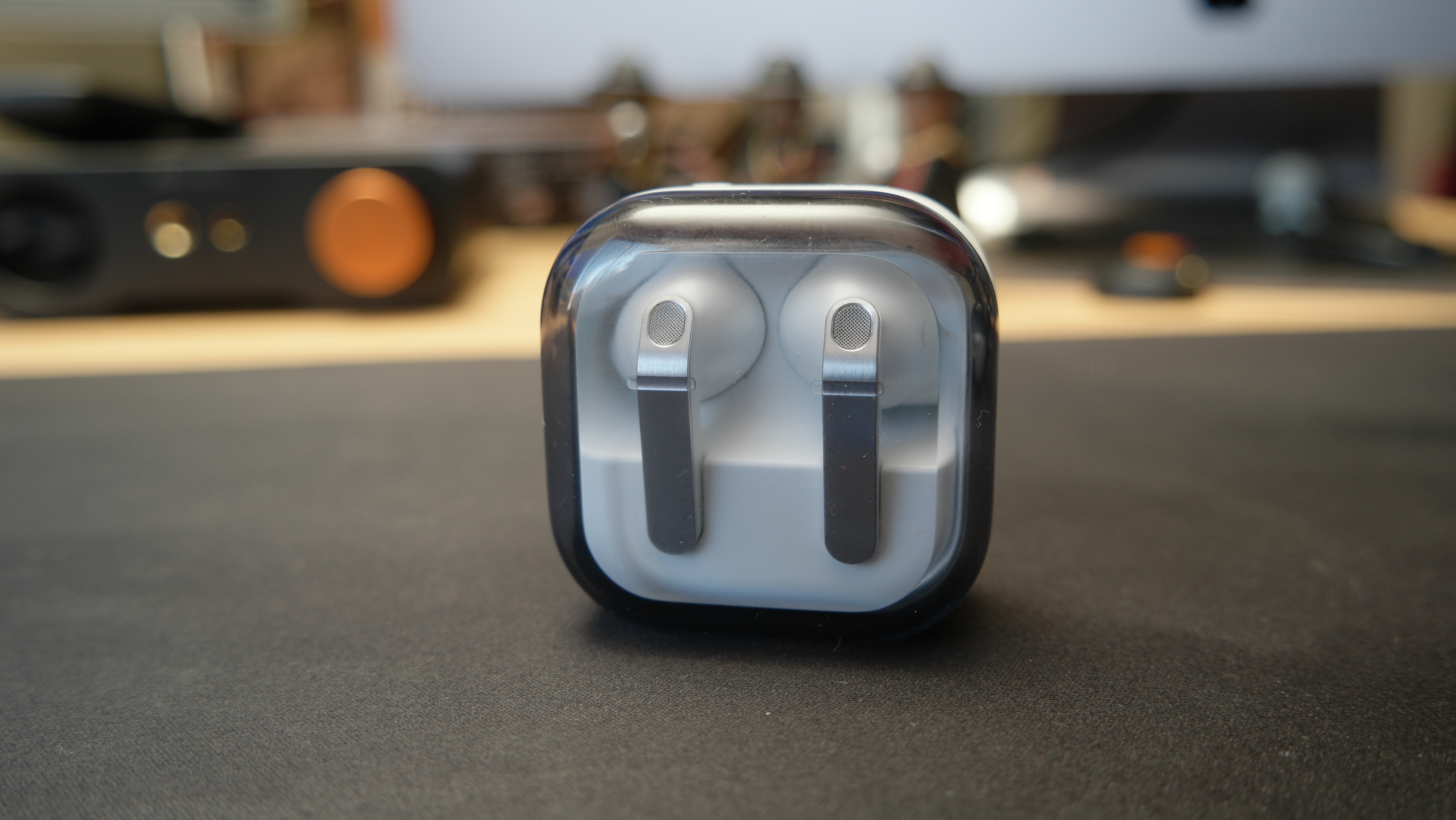 Galaxy Buds 4 Pro on a desk