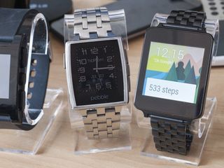 Pebble Steel and LG G Watch