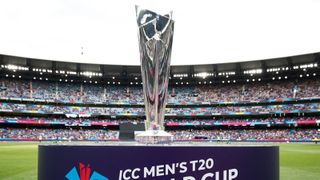 The ICC T20 World Cup trophy 2022