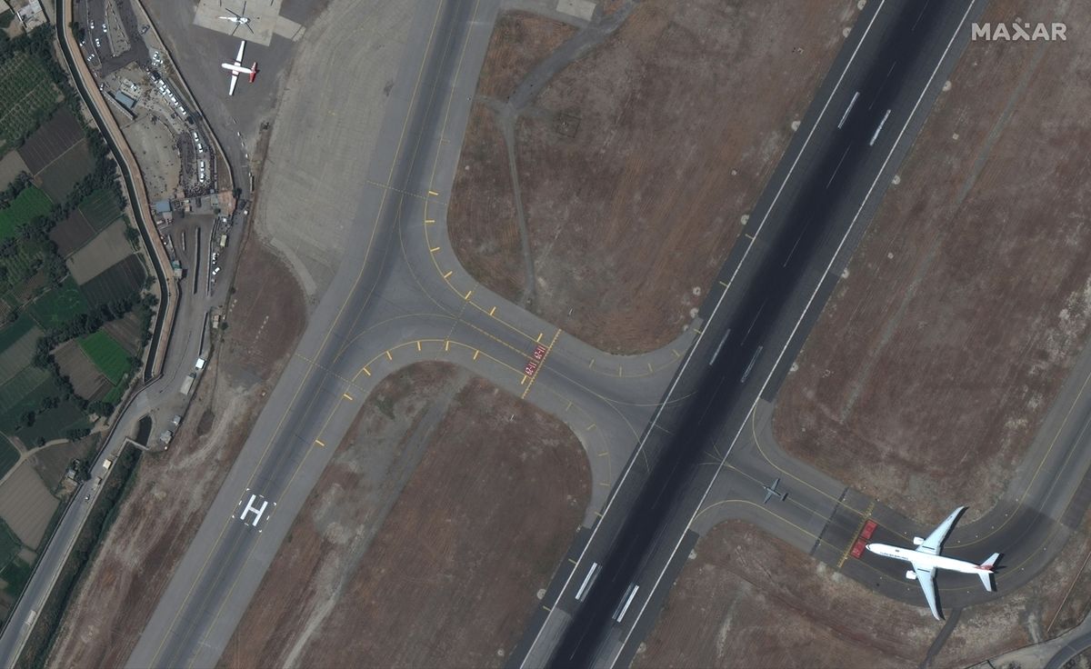Kabul International Airport on Aug. 16, 2021