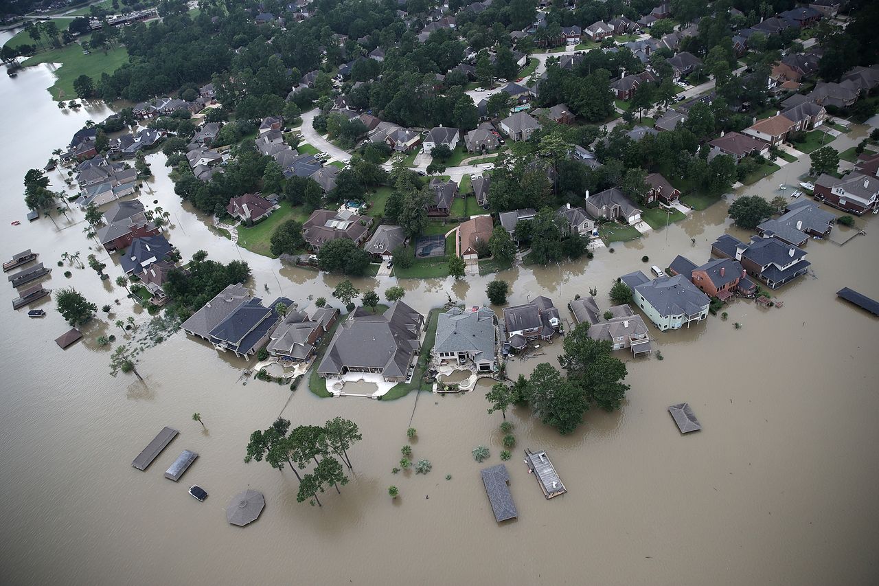 Flooding from Hurricane Harvey.