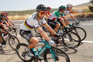 Peter Sagan in the bunch during stage 8 at the Vuelta