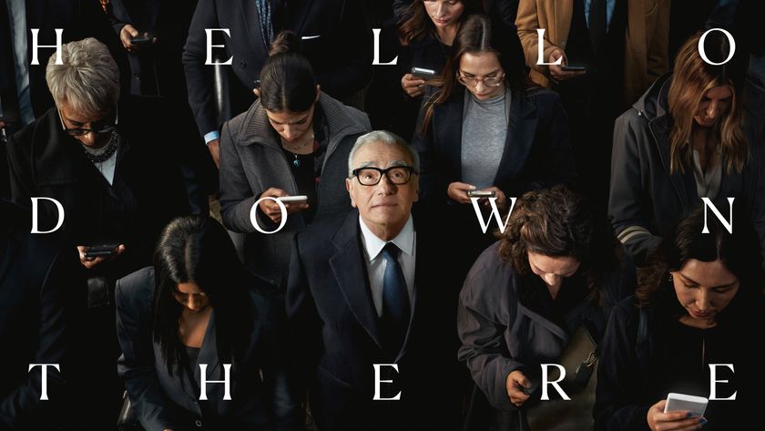 An image of a man in a crowd from the Squarespace Super Bowl ad