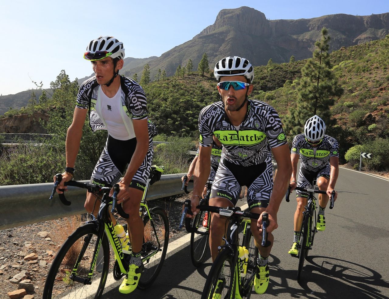 Roman Kreuziger and Daniele Bennati feeling the climb