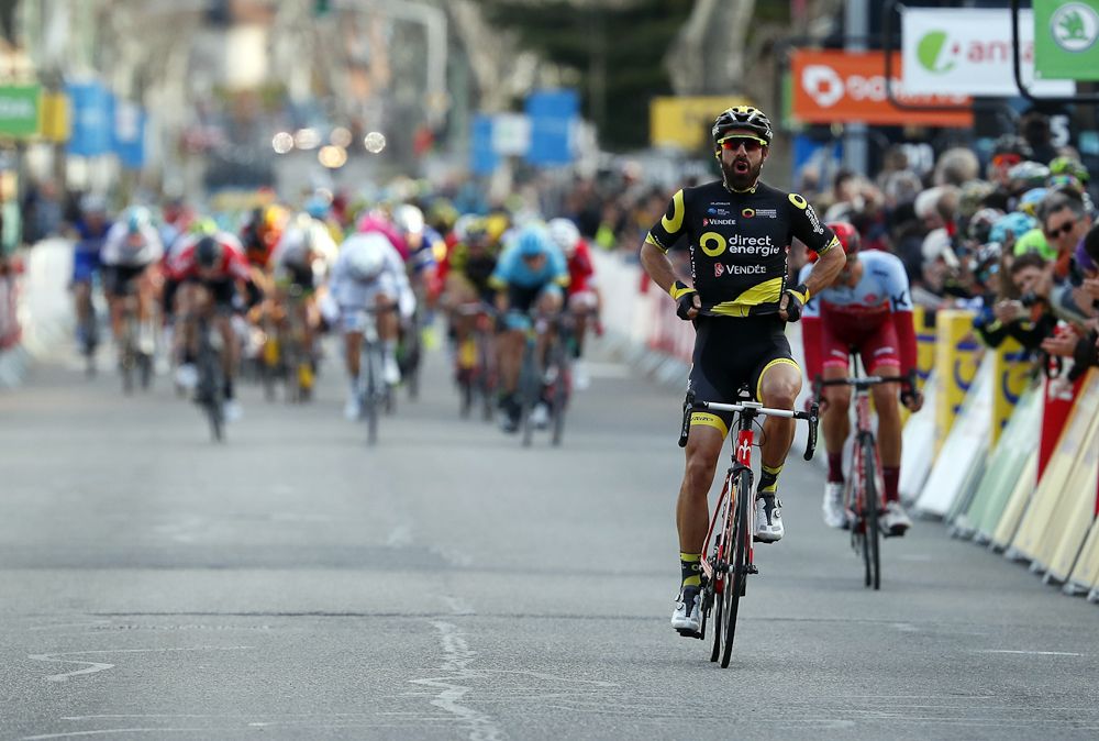 Jerome Cousin (Direct Energie) wins stage 5 at Paris-Nice