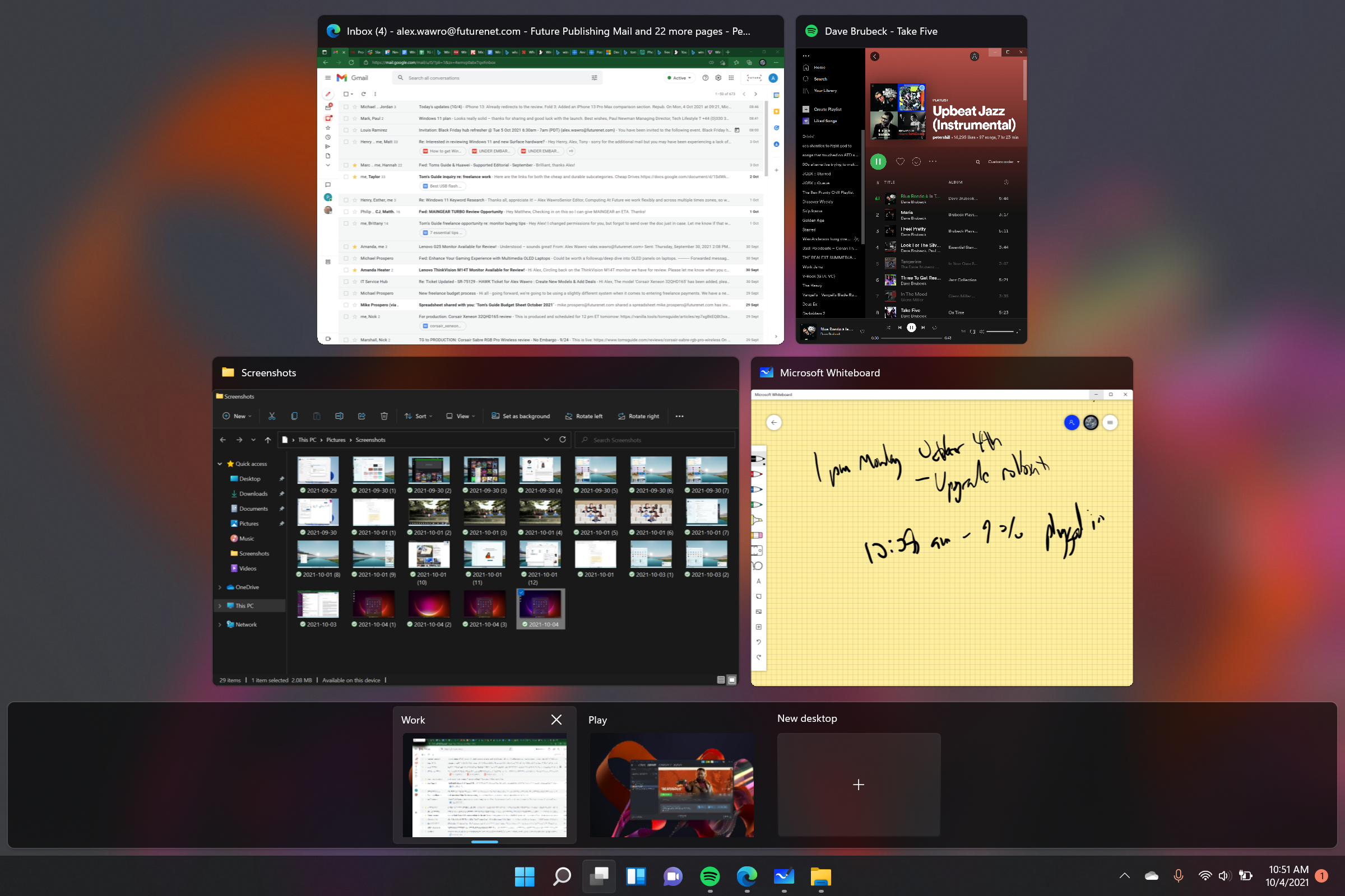 Windows 11 Desktops in action