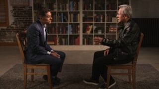 Nvidia CEO Jensen Huang speaking to Fareed Zakaria for CNN