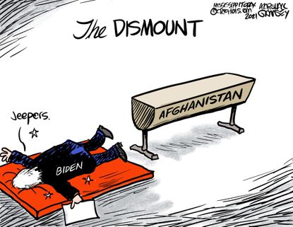 Biden's dismount