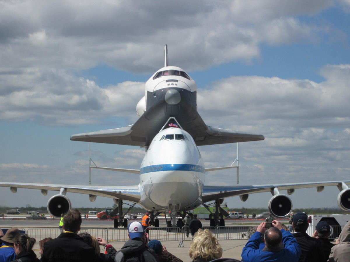 Front View of SCA and Enterprise After Landing at JFK Airport