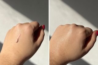 swatches of Kate Somerville HydraKate Illuminating SPF 50+ Drops 50ml