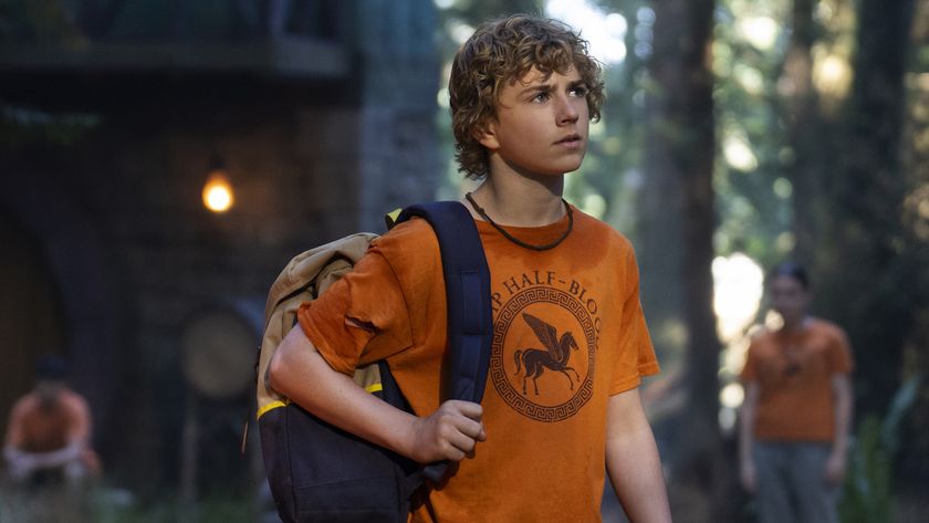 Percy walks into a forest camp in Percy Jackson and the Olympians&#039; Disney Plus series