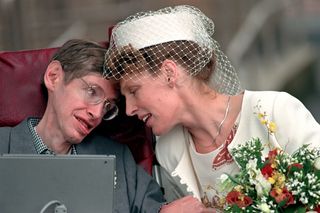 Stephen Hawking and wife Elaine Mason