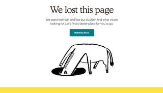 mailchimp 404 pages screenshot