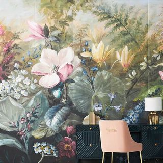 floral wall mural