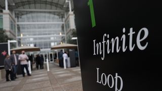 Infinite Loop sign at Apple's headquarters