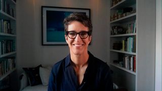 MSNBC's Rachel Maddow during an interview Aug. 20, 2020