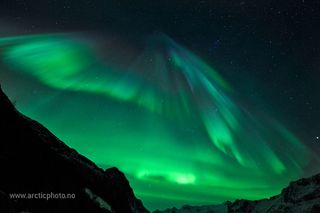 Aurora over Tromsø, North Norway, January 22, 2012