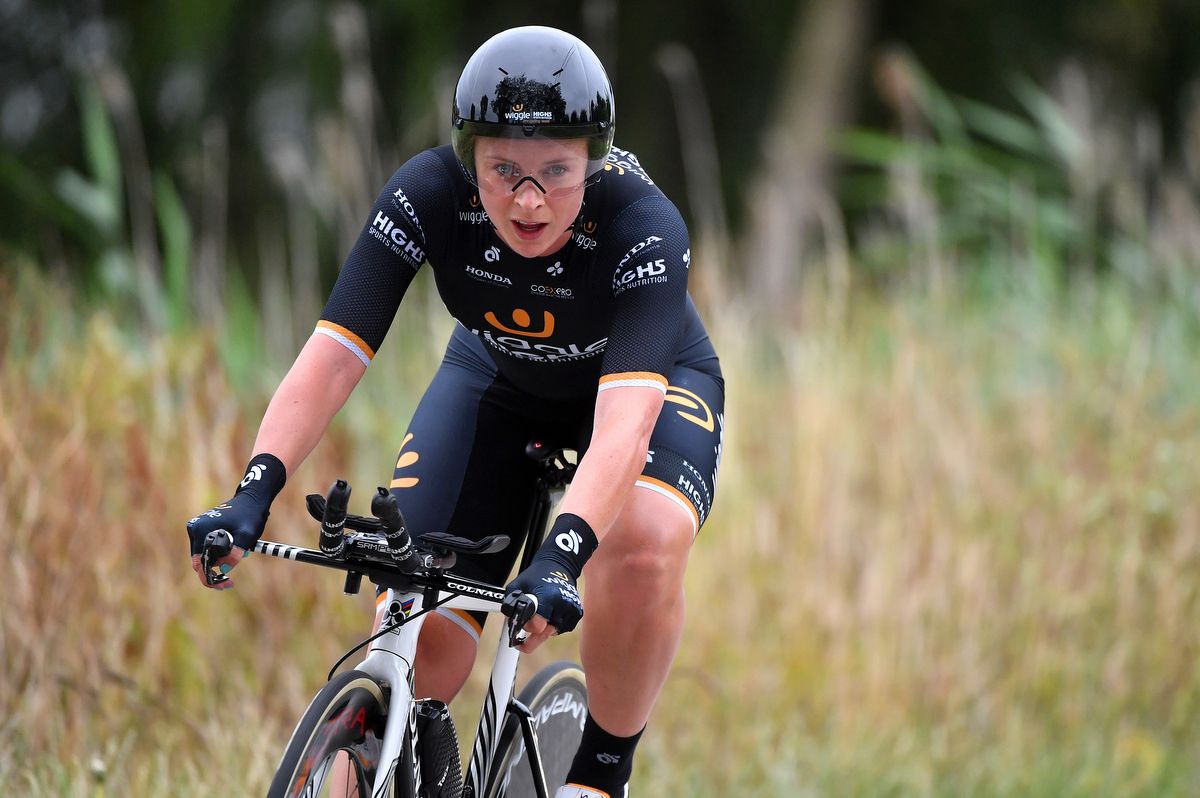 Annette Edmondson (Wiggle High5) couldn't repeat her prologue win in the time trial