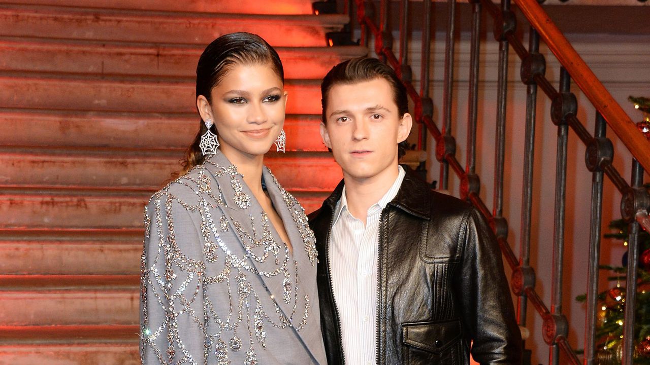 Zendaya and Tom Holland attend a photo call for &#039;Spider-Man: No Way Home&#039;