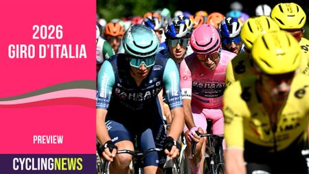 FERMO, ITALY - MAY 16: Afonso Eulalio of Portugal and Team Bahrain - Victorious - Pink Leader Jersey competes during the 109th Giro d'Italia 2026, Stage 8 a 156km stage from Chieti to Fermo 315m / #UCIWT / on May 16, 2026 in Fermo, Italy. (Photo by Tim de Waele/Getty Images)