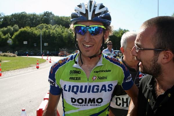 Franco Pellizotti after the finish in Vittel.