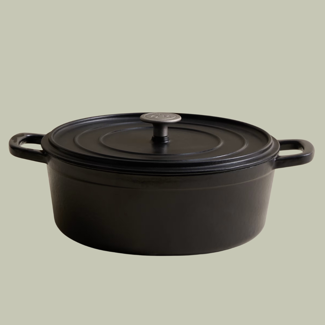 M&amp;amp;S X Tom Kerridge, Cast Iron Shallow Black Casserole Dish