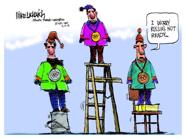 Editorial cartoon Sochi Olympics