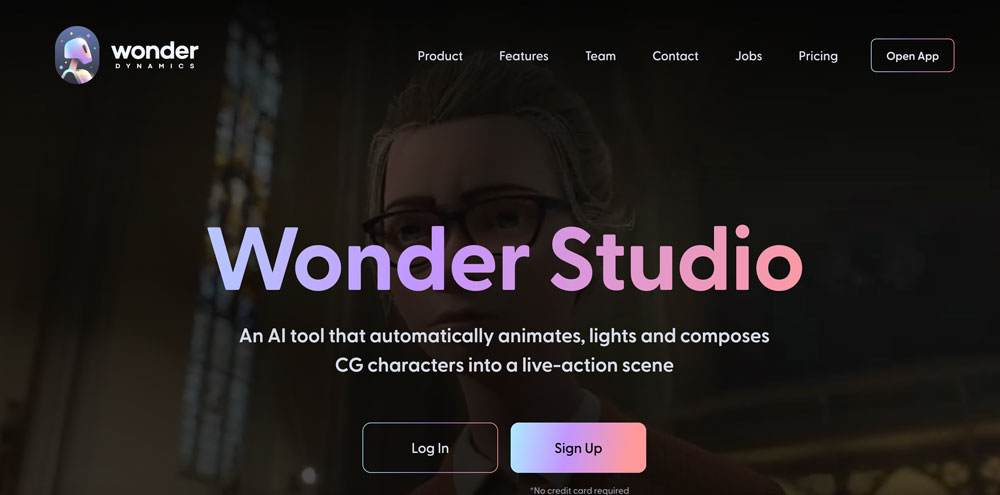 Wonder Dynamics website