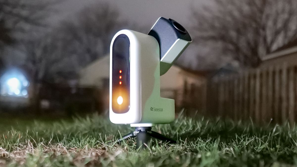 SeeStar S30 smart telescope used to capture galaxies.