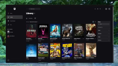 A screenshot of my very own Epic Games Launcher library (- Jacob F).