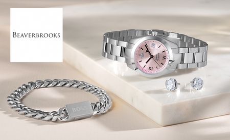 Beaverbrook's watch bracelet and earrings