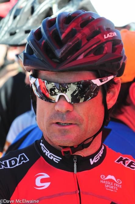 Kenny When (NoTubes) on the front row at the race start
