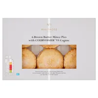2. &nbsp;Waitrose No.1 Brown Butter Mince Pies with Cognac, 6 pack - View at Waitrose