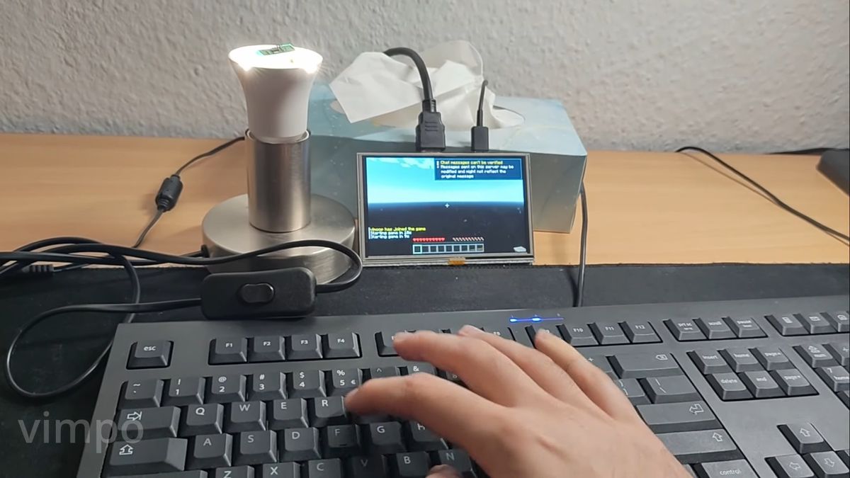 Hardware hacker installs Minecraft server on a cheap smart lightbulb — single 192 MHz RISC-V core with 276KB of RAM, enough to run tiny 90K byte world