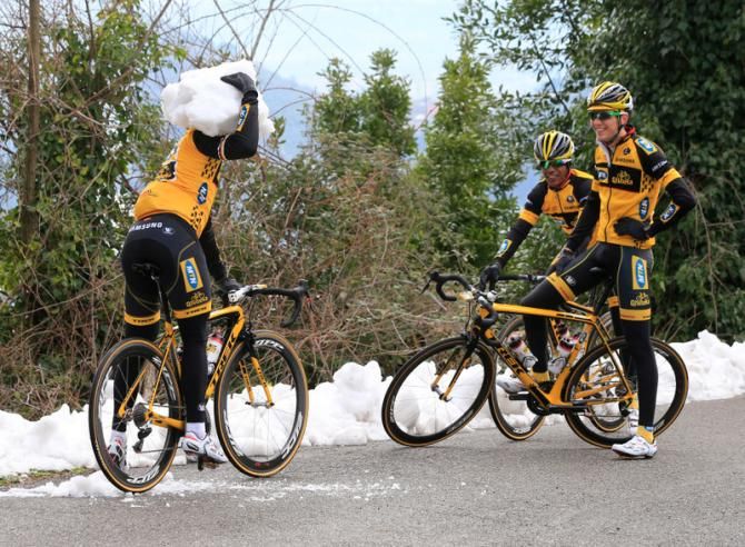 "You call that a snowball", Gerald Ciolek about to do some serious damage
