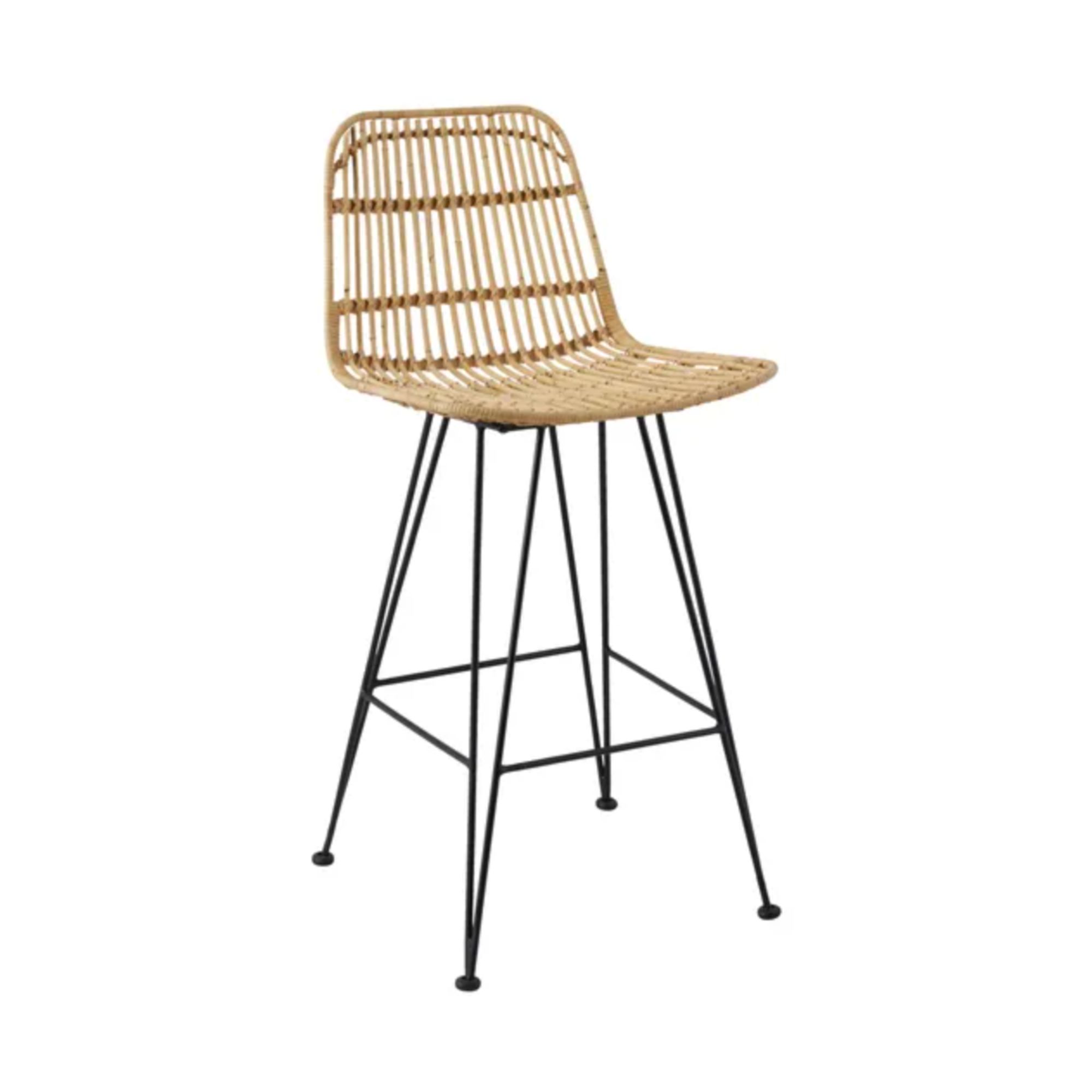 Rattan bar stool