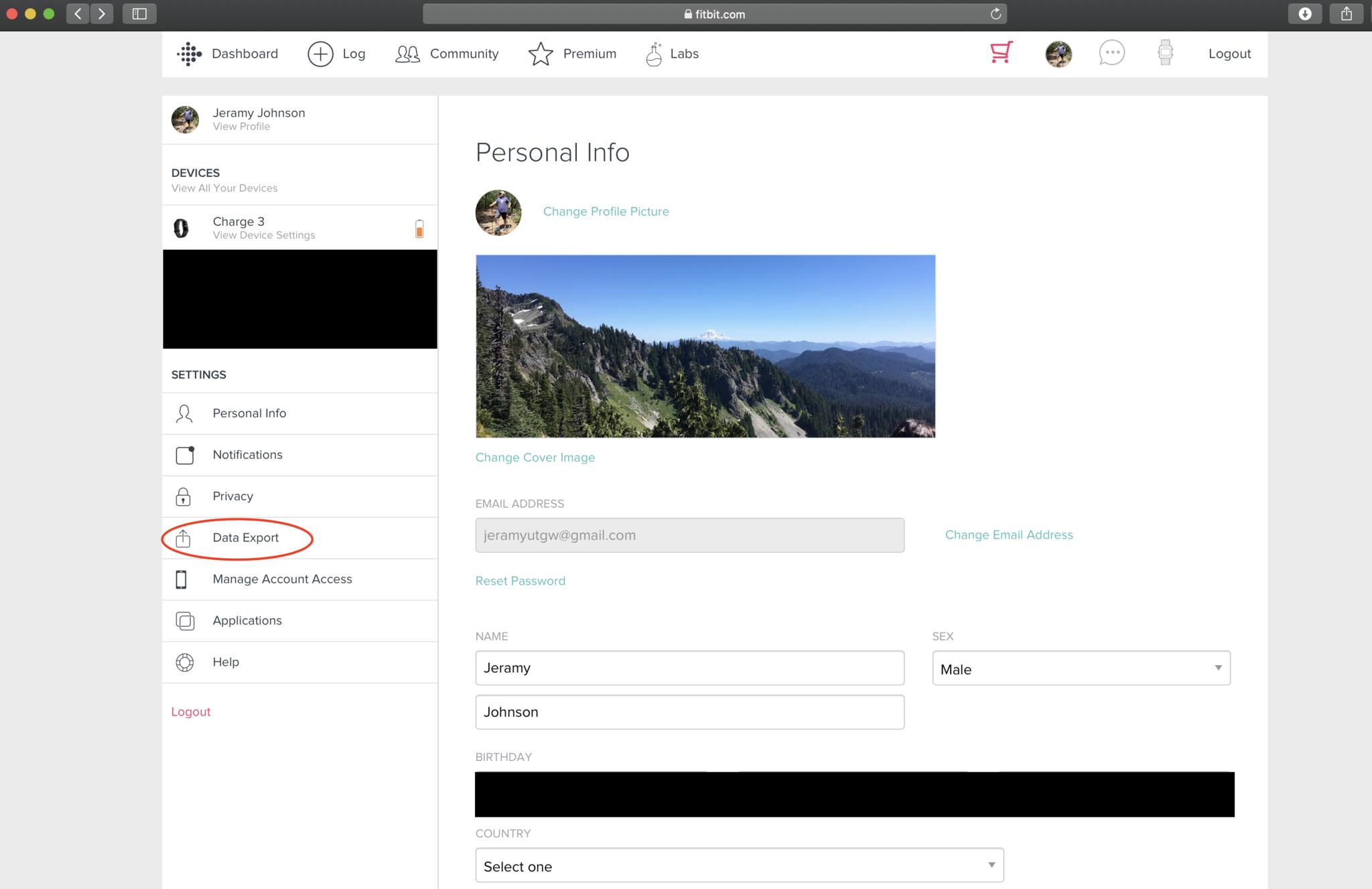 Fitbit web export 1