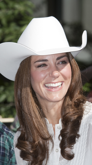 The Duke And Duchess Start, And Watch, The Calgary Stampede Parade, In Calgary, Alberta in 2011