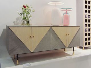 sideboard with metal detailing