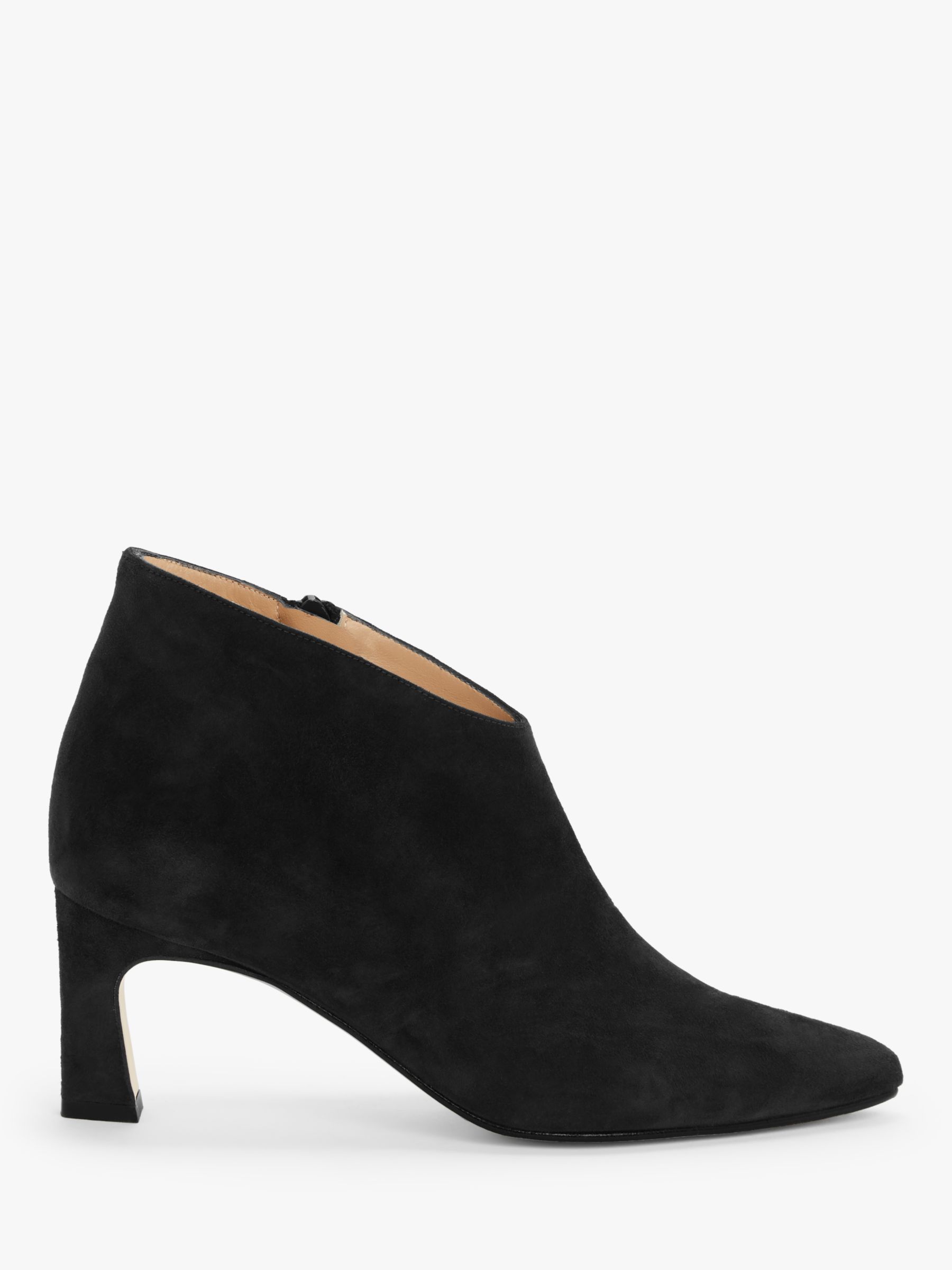 John Lewis Waverly Suede Shoe Boots, Black