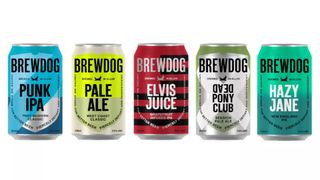 Cans of beer show new marketing designs